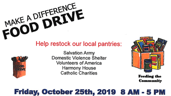 Make a Difference Food Drive - Help Restock Our Local Pantries 